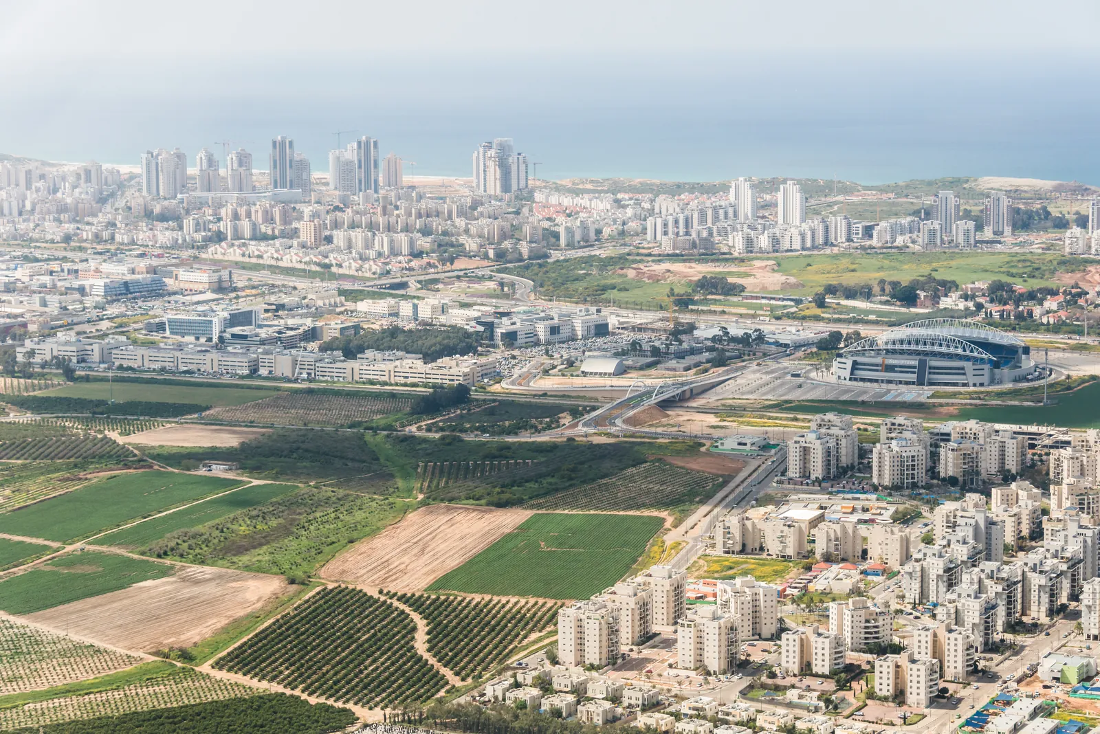 צילום אוויר של שכונת קריית השרון